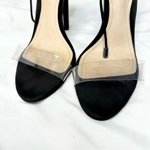 Schutz Josseana suede Clear Strap heels - Picture 14 of 17